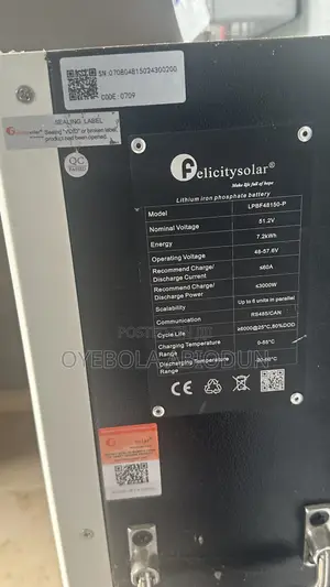 Felicity Battery 7.2 kWh