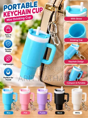 Mini Portable Keychain Cup