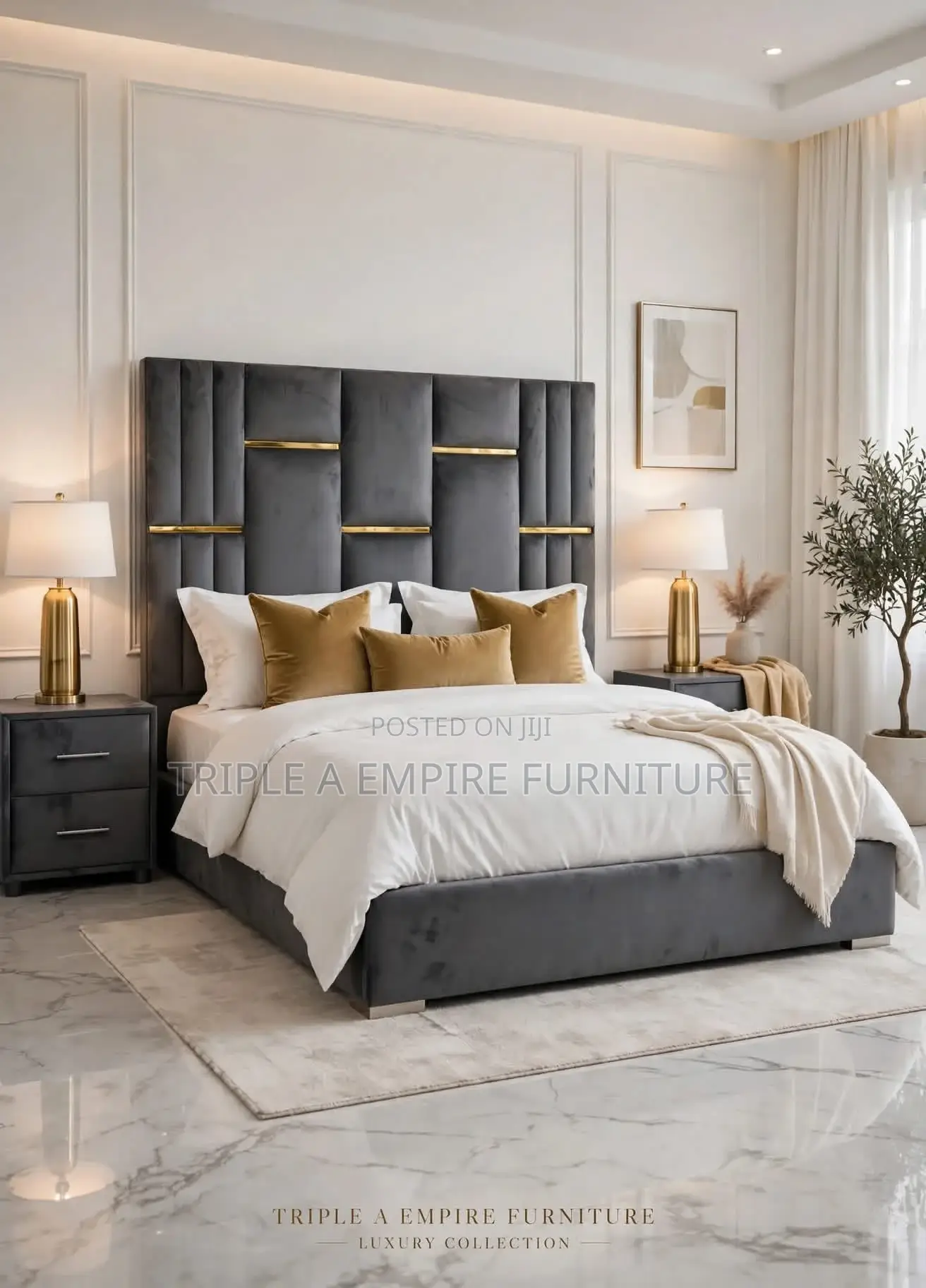 Bed and Bed Frame