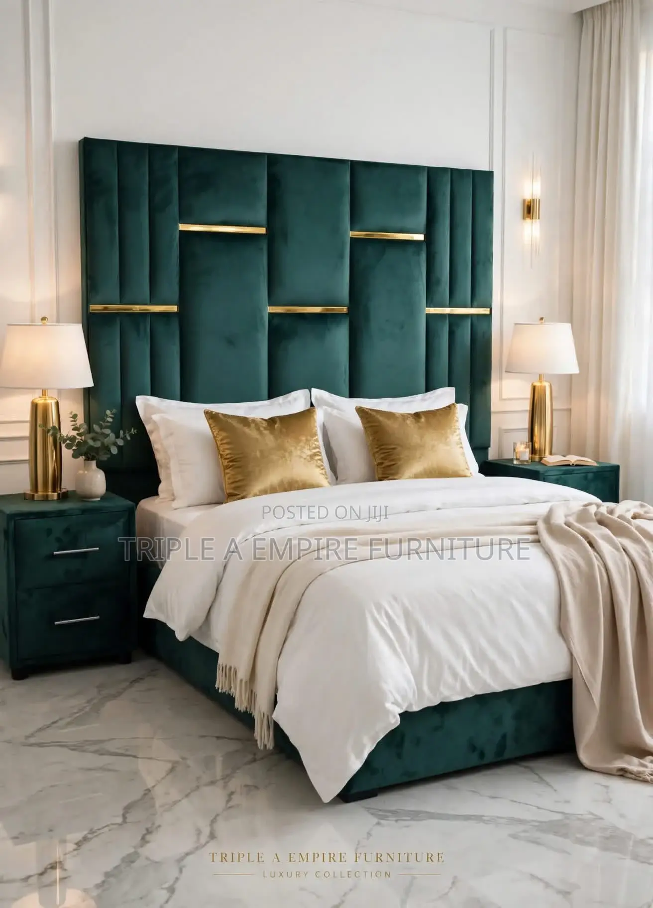 Bed and Bed Frame