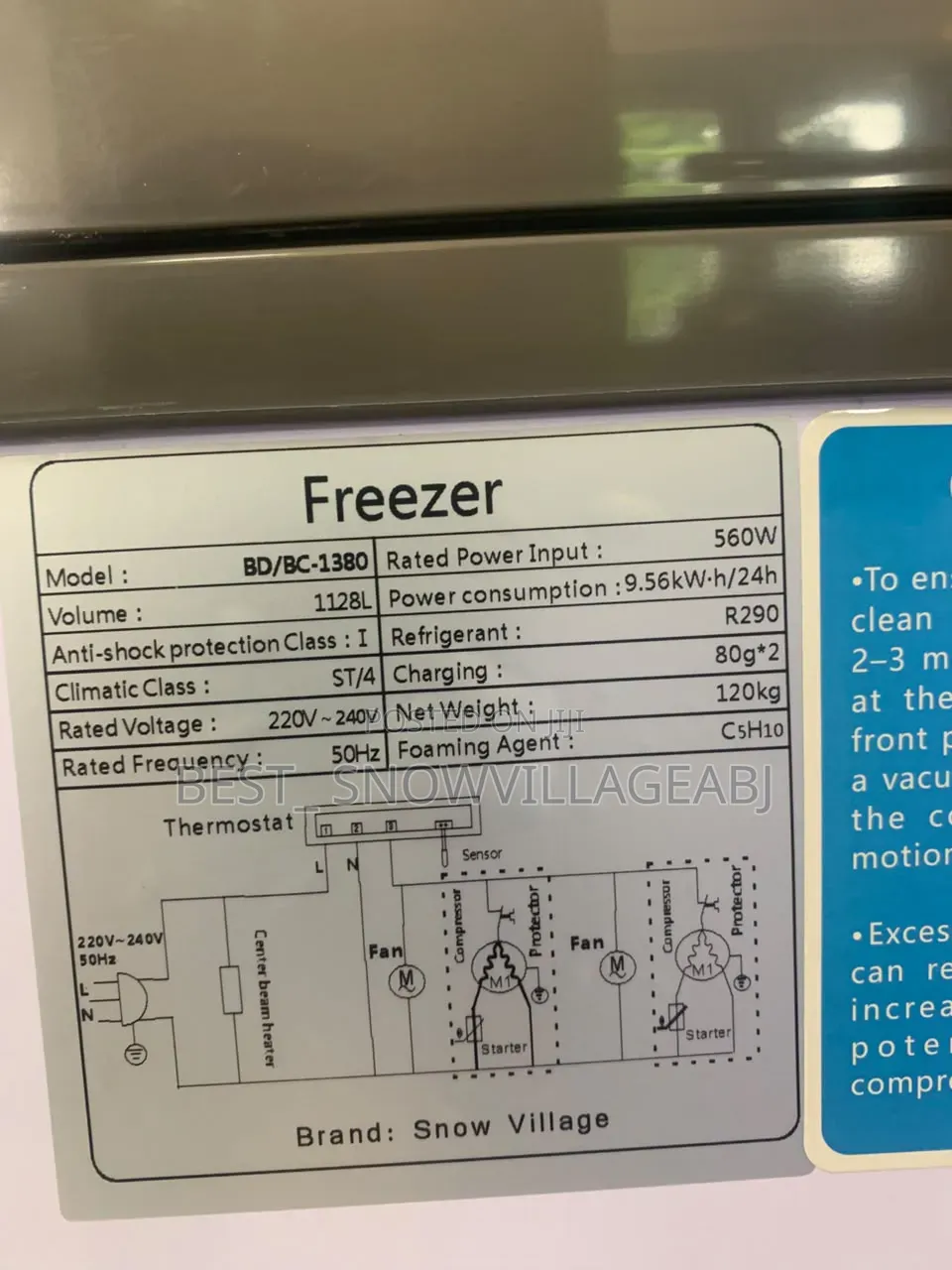 Two Doors Deep Chest Freezer