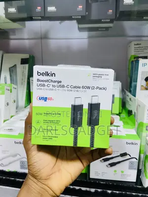 Belkin BoostCharge USB-C to USB-C Cable 60W 1.5M 2-Pack Braided Cable