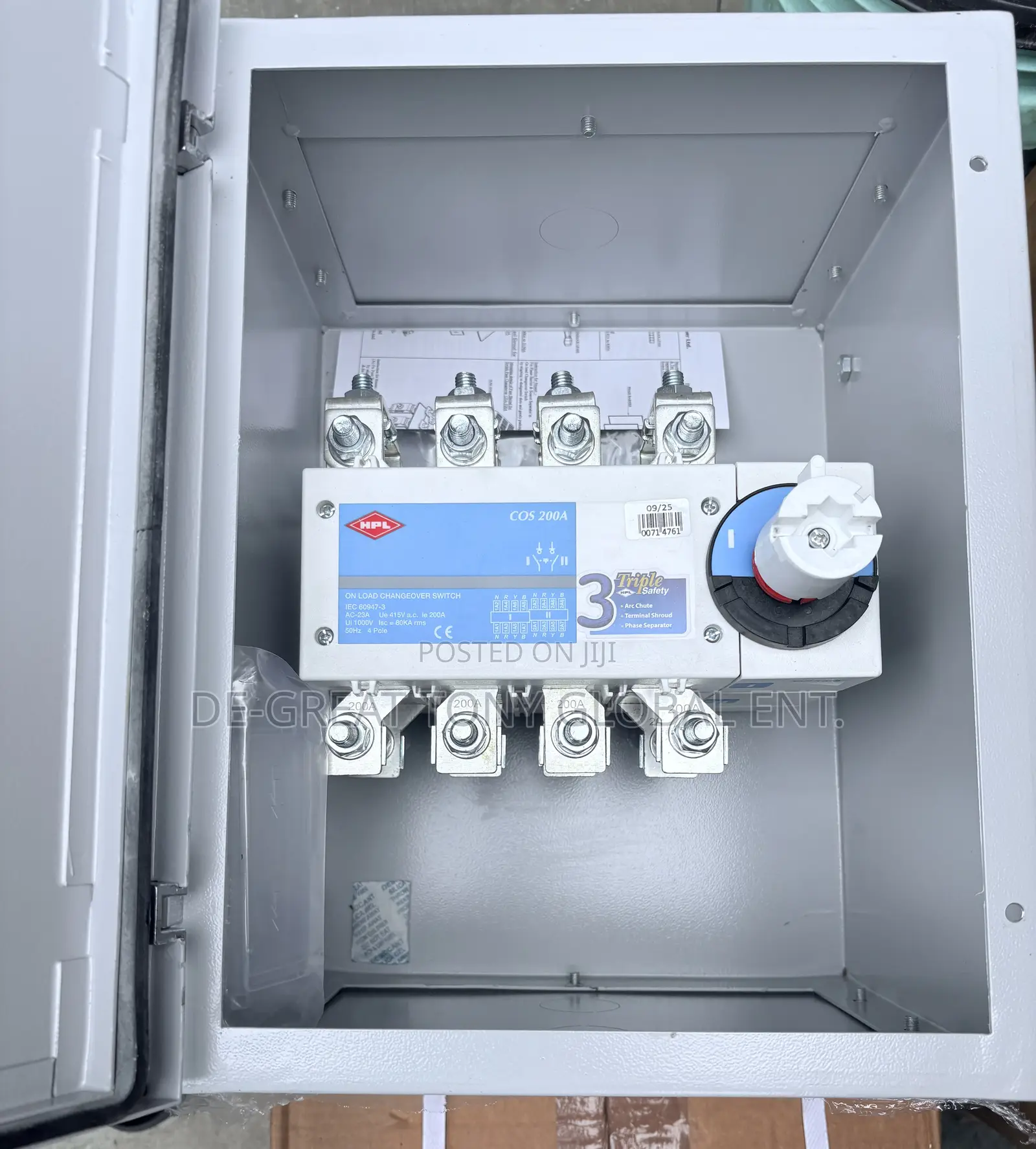 200A Rotary Changeover HPL