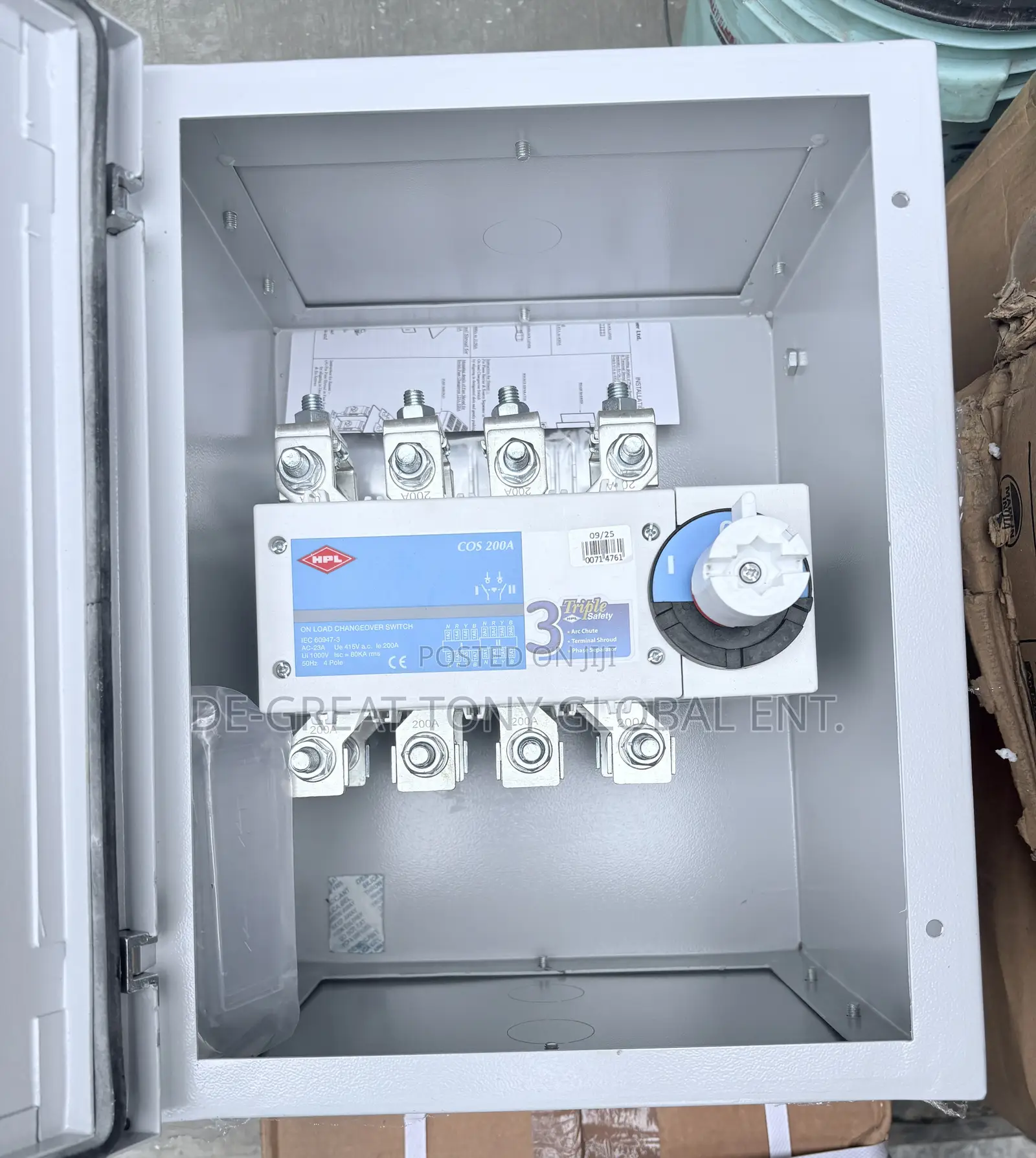 200A Rotary Changeover HPL