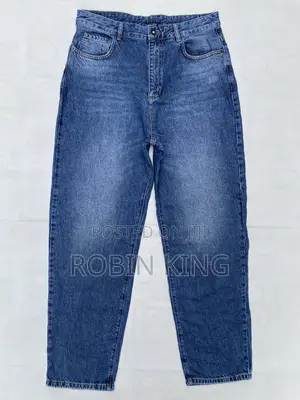 SISLEY Trinidad Mom Fit Women Denim Blue Jeans Size W32 L43