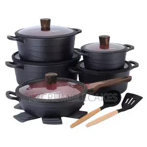 15-Piece Die-Cast Aluminum Non-Stick Pan Set
