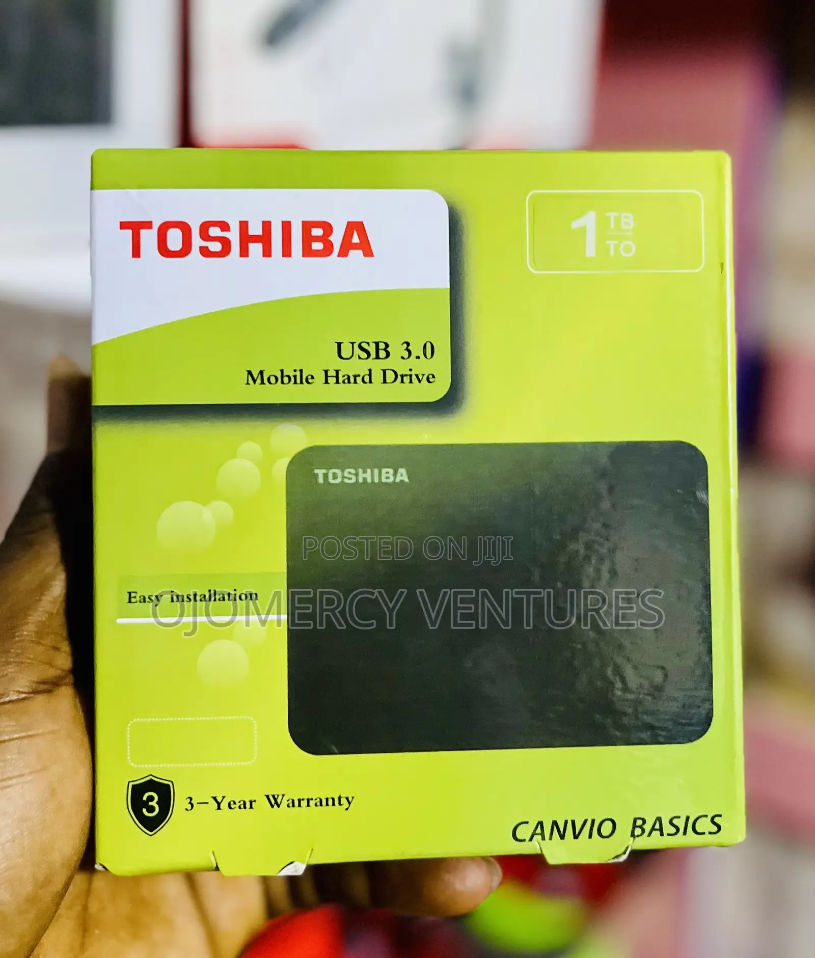 Toshiba Canvio Basics 1TB USB 3.0 Portable External Hard Drive