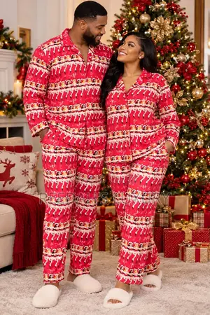 Cozy Festive Adults Christmas Pyjamas