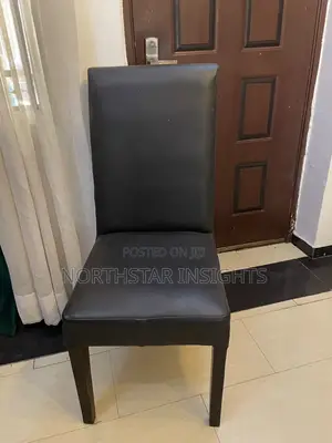 Black Leather Dining Chair