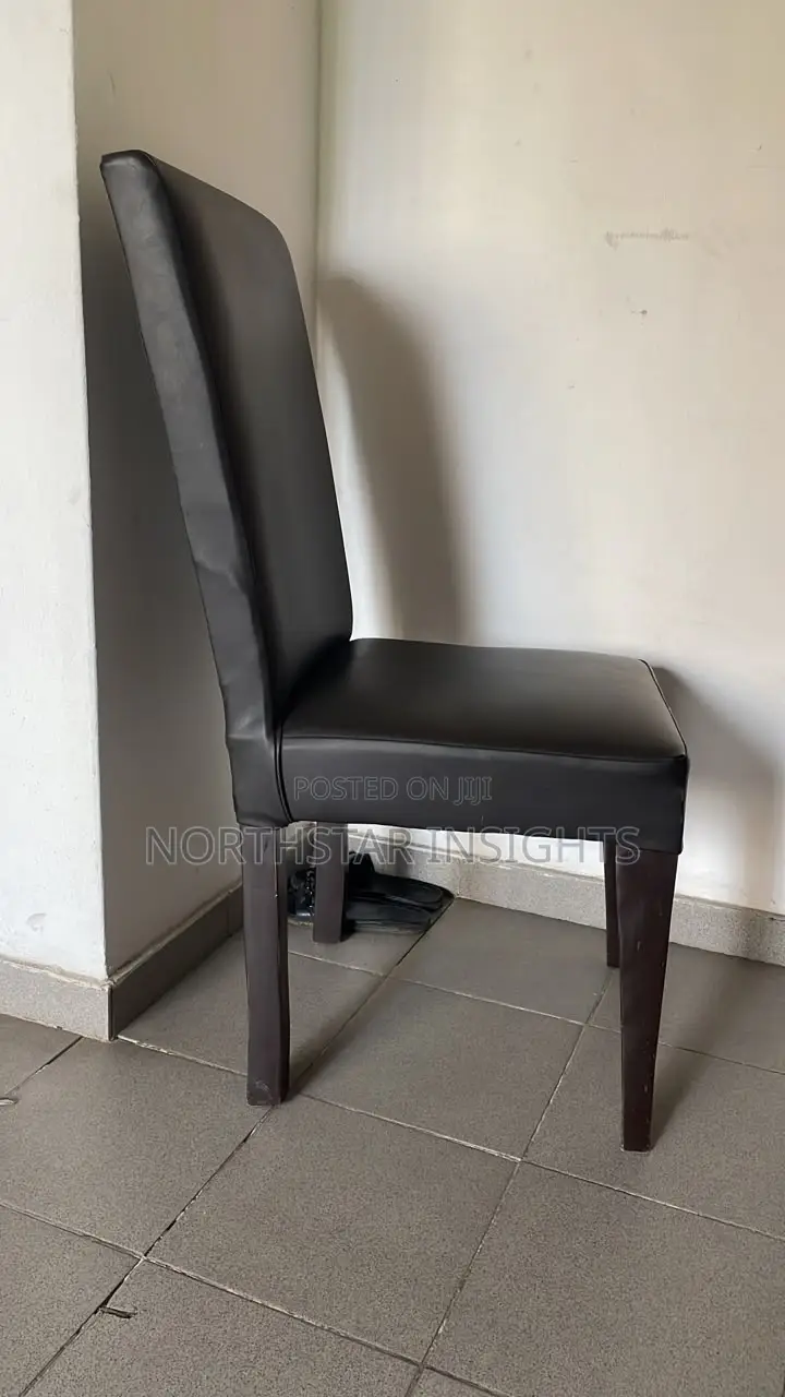 Black Leather Dining Chair