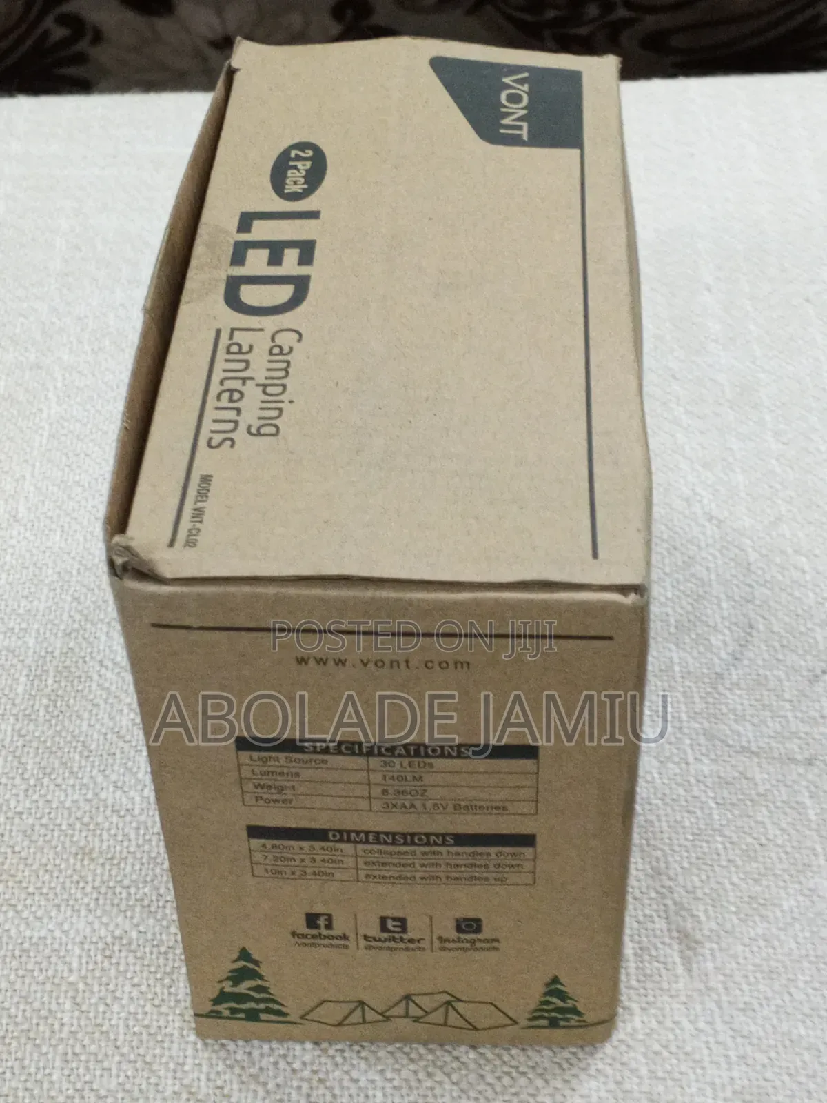Vont Led Camping Lantern Model VNT-Cl02