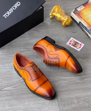 Tom Ford Premium Luxury Men Oxford Shoes –Elegant, Durable/Comfortable
