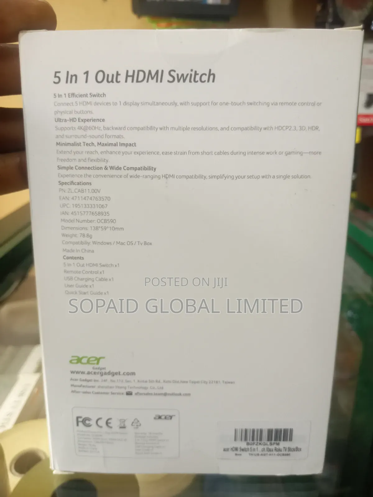 Acer 5-in-1 HDMI Switch