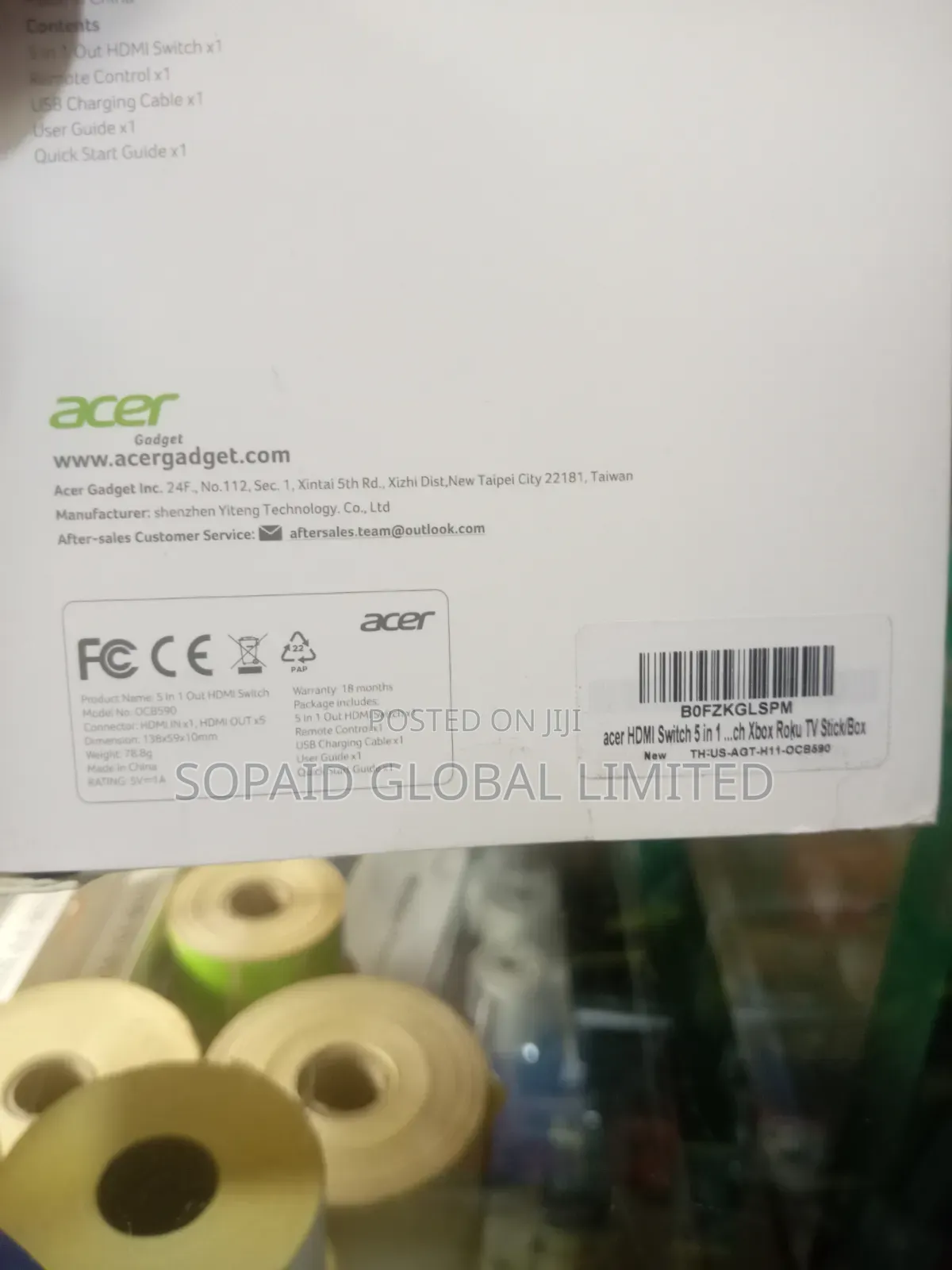 Acer 5-in-1 HDMI Switch