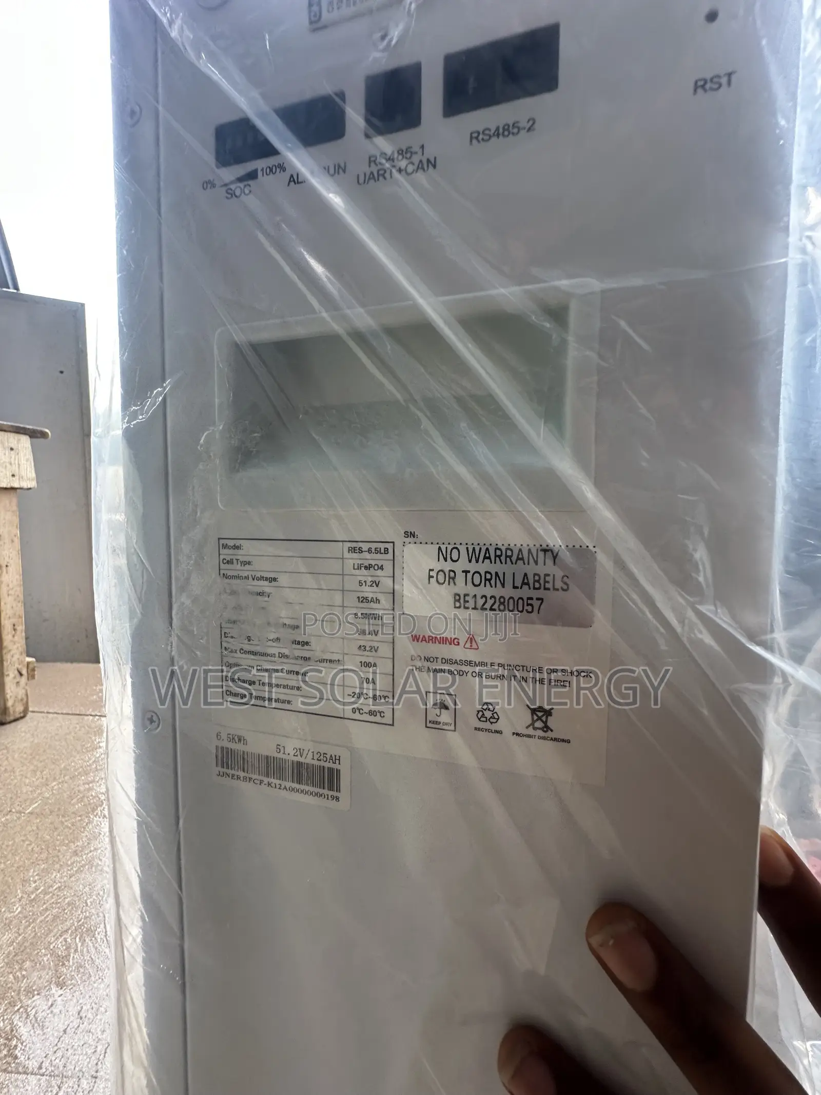 6.5kwh 51.2V Hyper Lithium Ion Battery