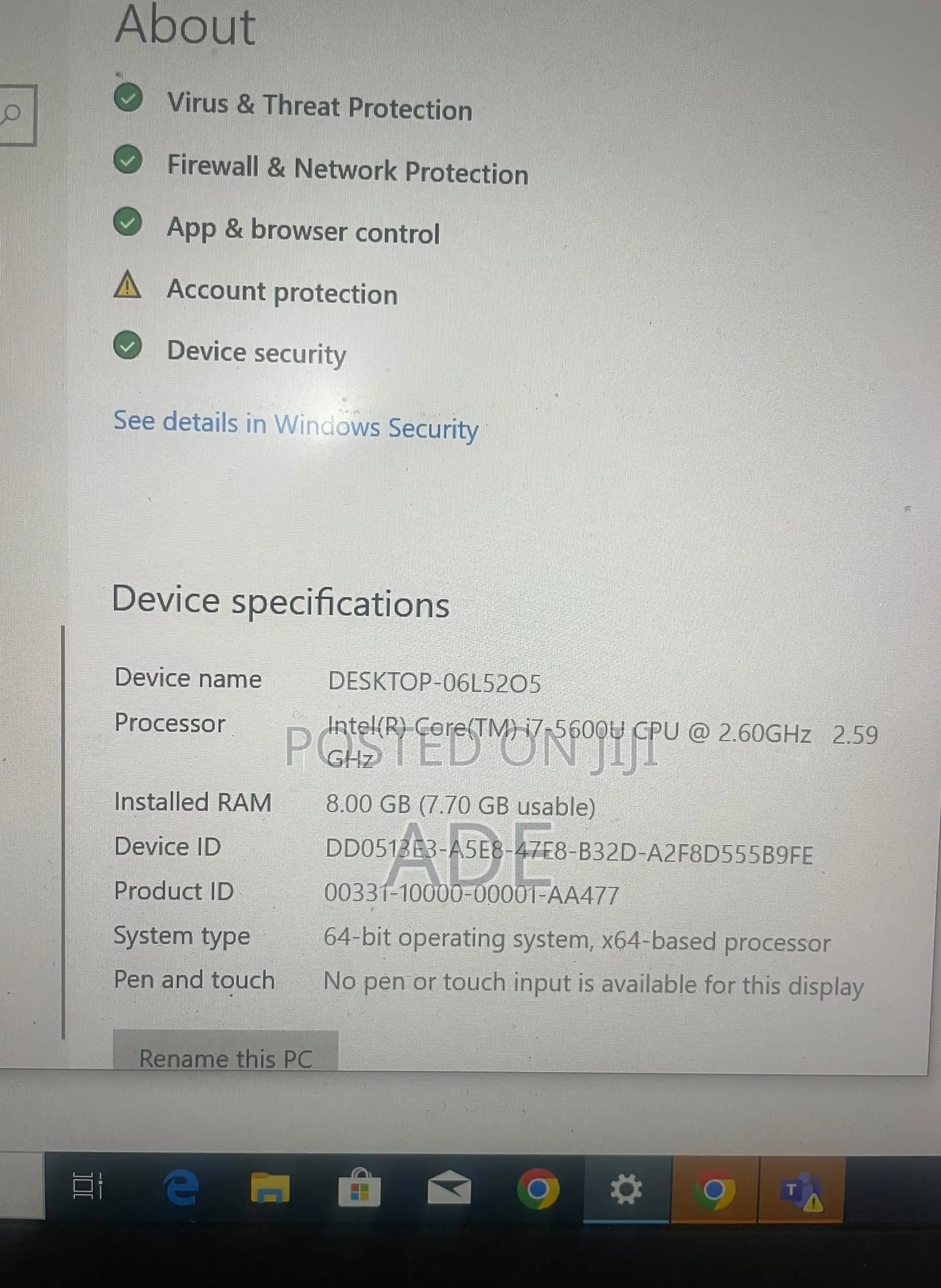 Laptop Lenovo ThinkPad T450 8GB Intel Core i7 HDD 500GB