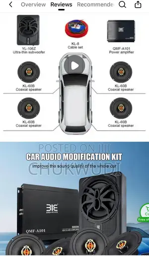 Car Audio Combo Set