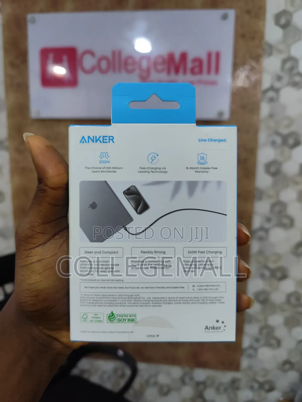 Anker Zolo USB-C to USB-C Cable 240W