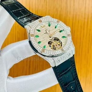 Hublot Premium Luxury Tourbillion Men Wristwatch – Stylish, Durable