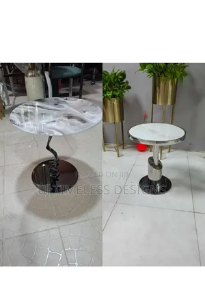 Marble Top Side Stool Table
