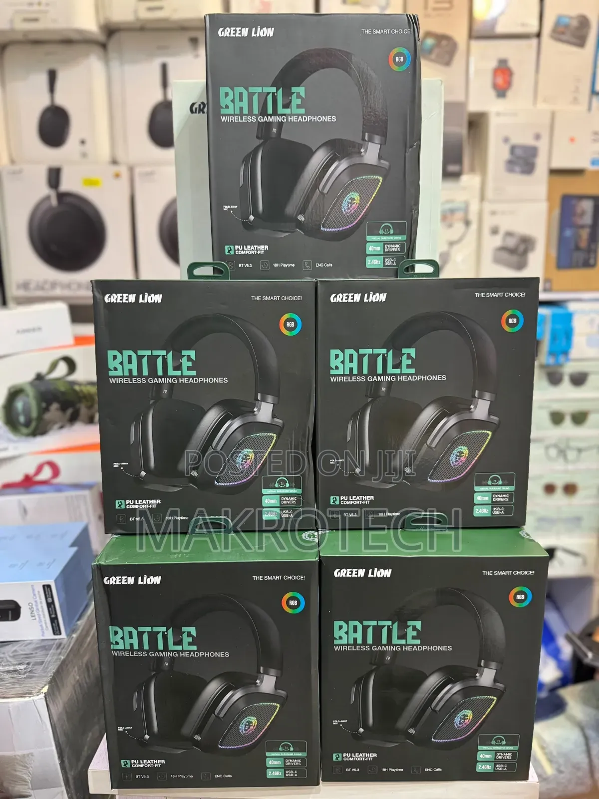 Green Lion Battle Wireless Gaming Headset