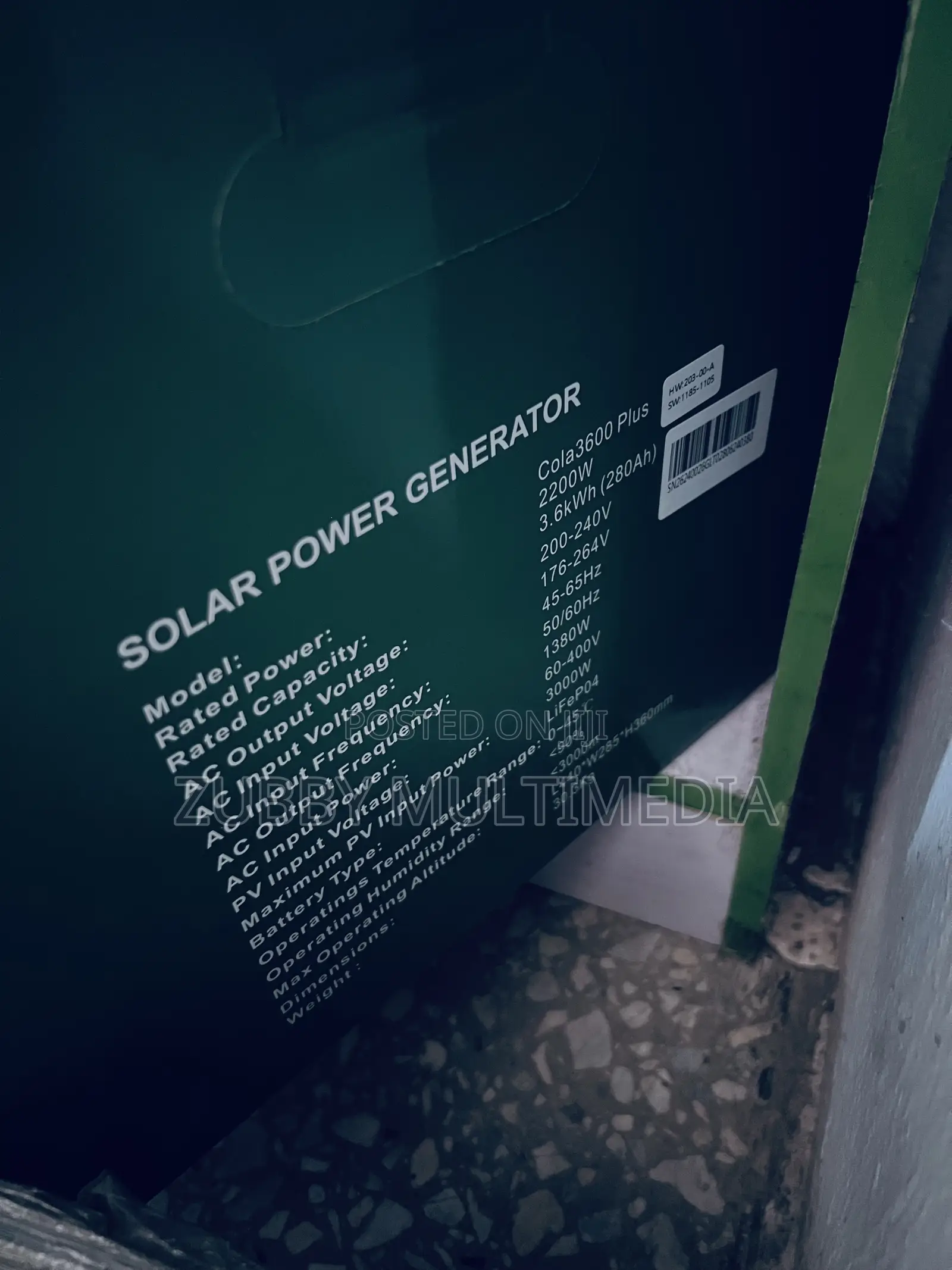 Cola 3600 PLUS SOLAR
