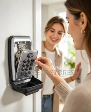 Master Lock Push Button Wall- Mounted Combination Key Safe