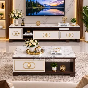 Modern Marble Living Room Furniture Set