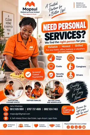 Housekeeper Available for Work