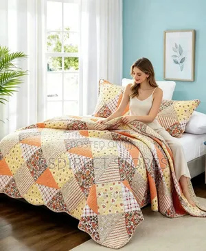 Cotelia Moonstar Peach Luxury Embroidery Bedspread Superking