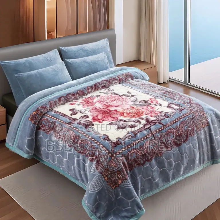 Moonstar London BLUE King Blanket Double Sided Extra Thick