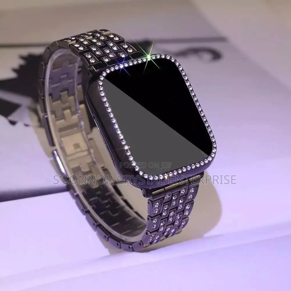 Diamond Smartwatch Straps With Case