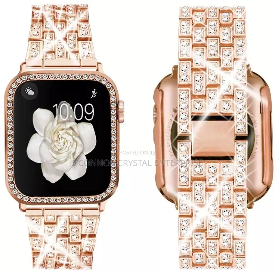 Diamond Smartwatch Straps With Case