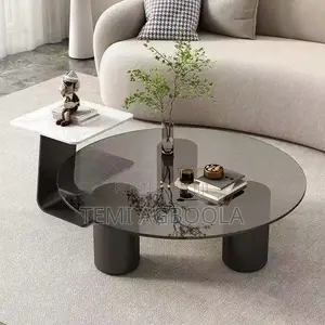 Onyx Glass and Marble Center Table