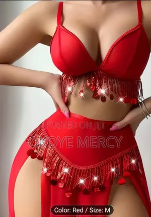 Waist Strap Bra With Sequins and Tassels,