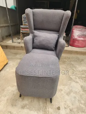 Grey Single Seater Sofa Couch.