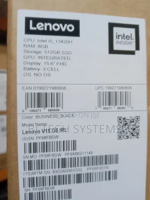 New Laptop Lenovo V15 8GB Intel Core i5 SSD 512GB
