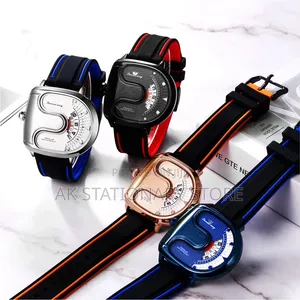 Successway Horse-Shoe Shape Rubber Premium Wristwatch