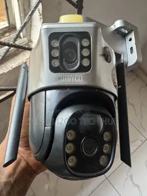 Solar Security Camera Black - With Double Camera