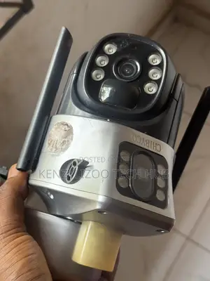 Solar Security Camera Black - With Double Camera