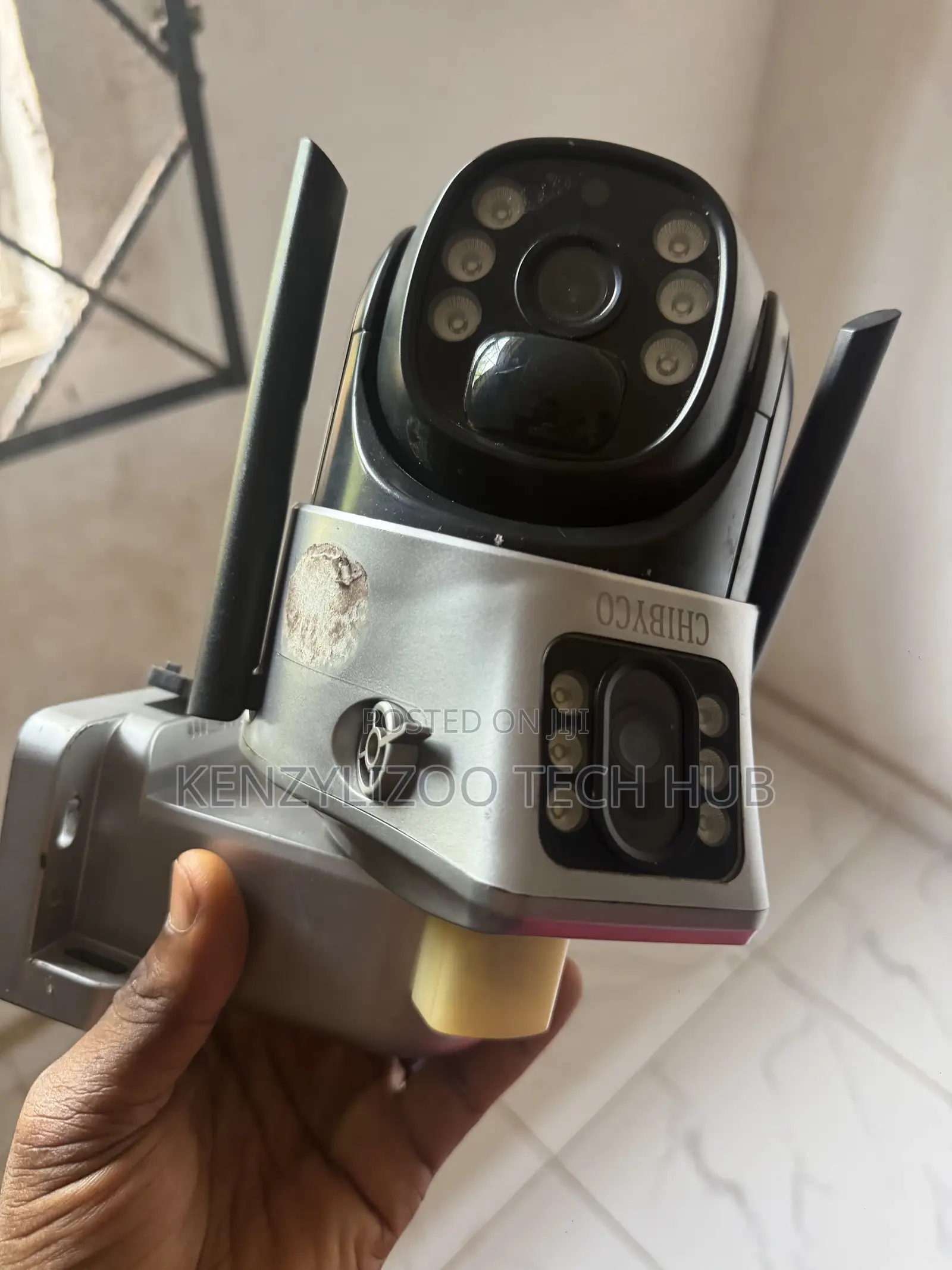 Solar Security Camera Black - With Double Camera