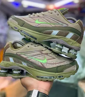 Nike Supreme Olive Green Runner Sneakers — Premium Quality