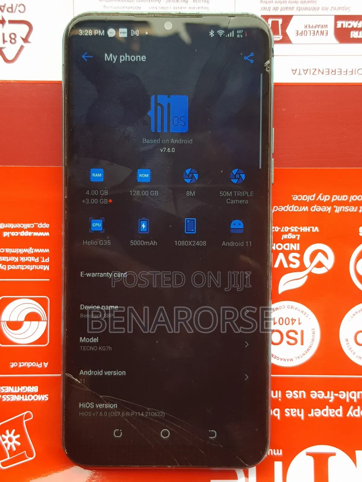 Tecno Spark 8P 128 GB Blue