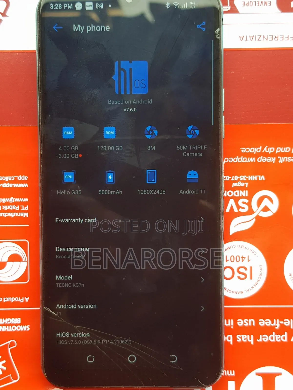 Tecno Spark 8P 128 GB Blue
