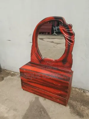 Top Quality Real Wooden Royal Dresser With Mirror and Drawers