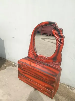 Top Quality Real Wooden Royal Dresser With Mirror and Drawers