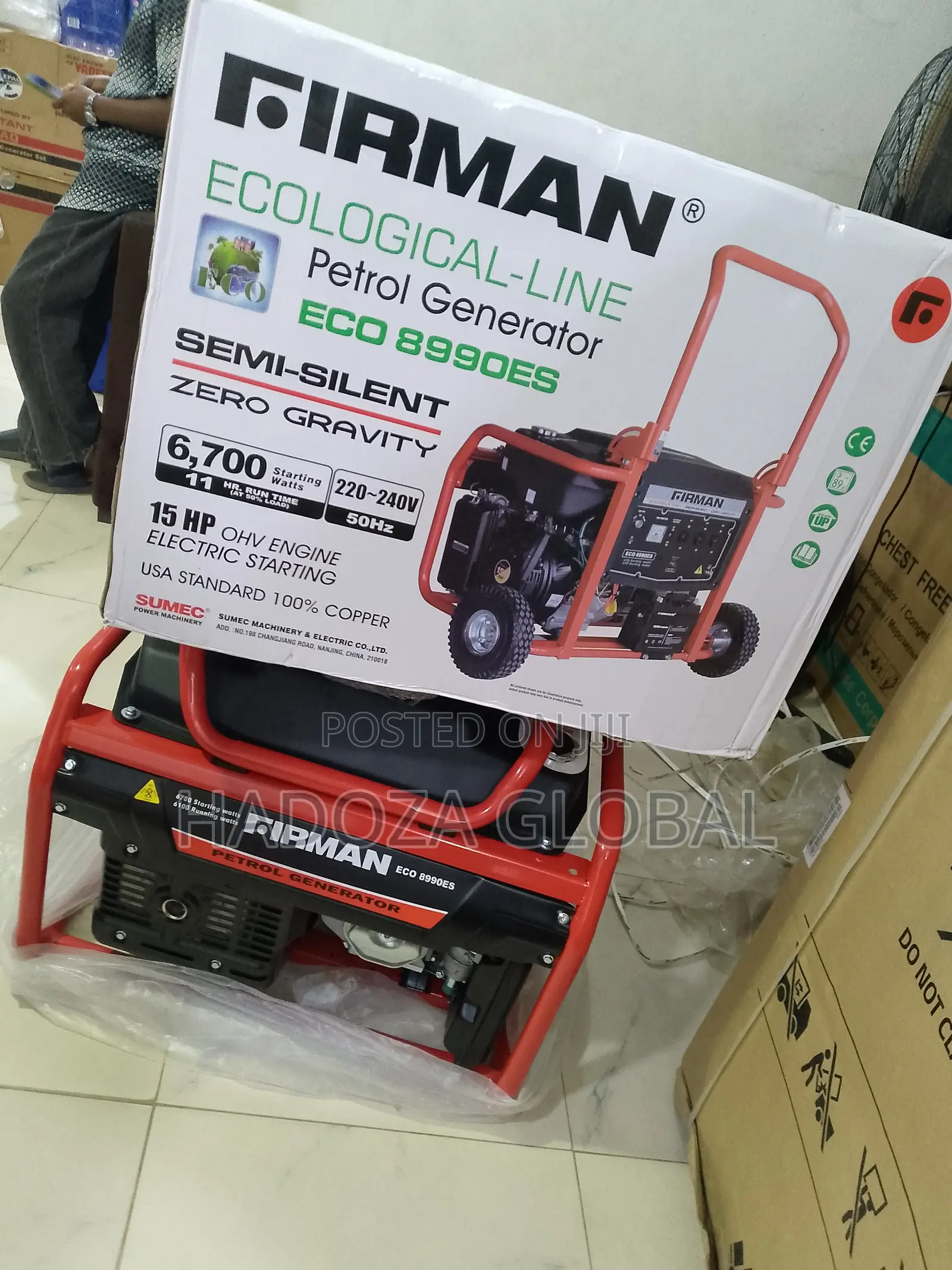 ECO 8900ES Petrol Powered Backup Generator for Everyday Electricity
