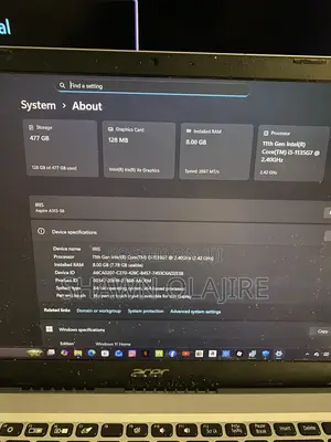 Laptop Acer Aspire 3 8GB Intel Core i5 SSD 512GB