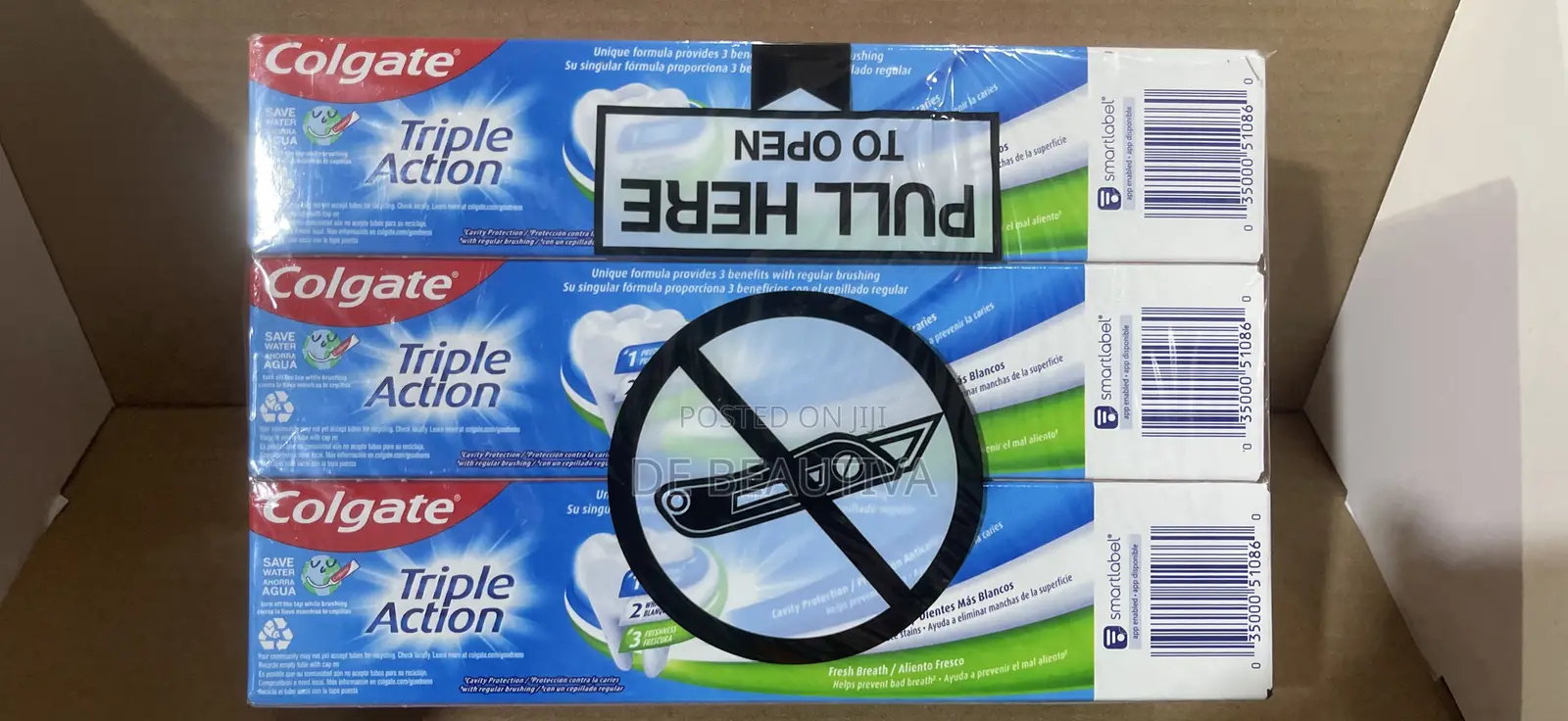 Colgate Triple Action Fluoride Toothpaste – 3 Pack