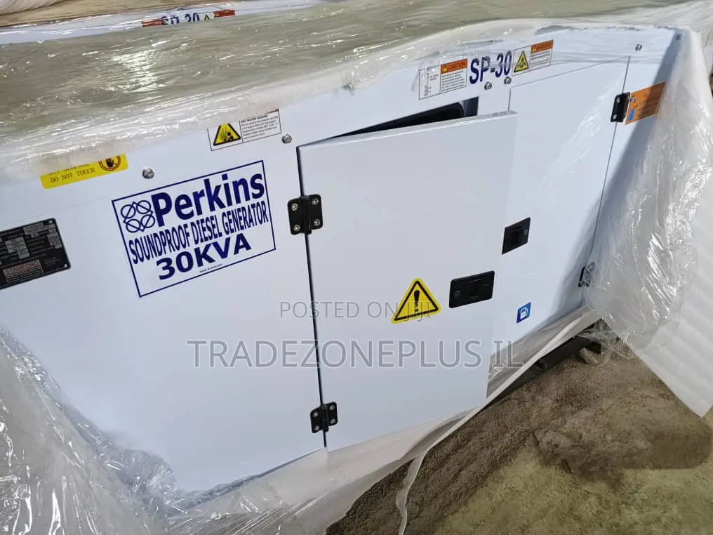 Powerful Perkins 30kVA Soundproof Generator